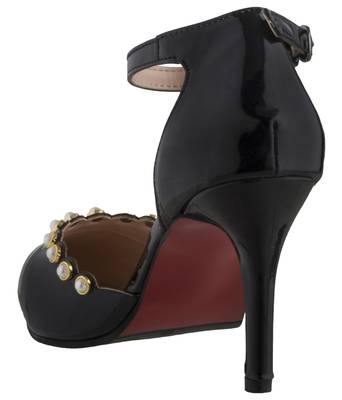 black SHOES STILETTO HEELS SANDALS 3