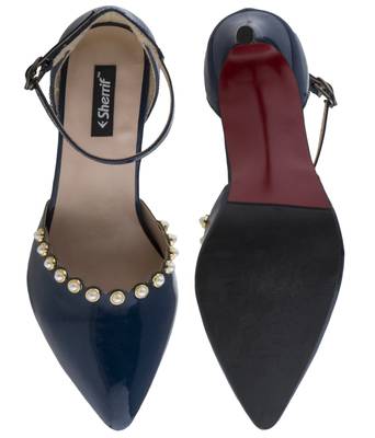 blue SHOES STILETTO HEELS SANDALS 4