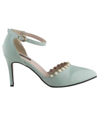 green SHOES STILETTO HEELS SANDALS 2