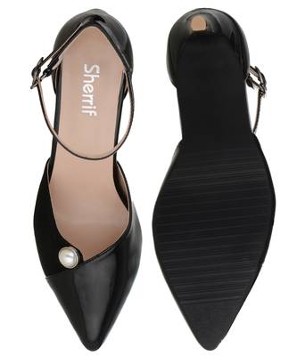 black SHOES STILETTO HEELS SANDALS 3