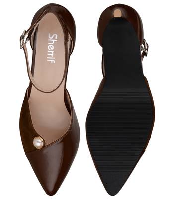 brown SHOES STILETTO HEELS SANDALS 4