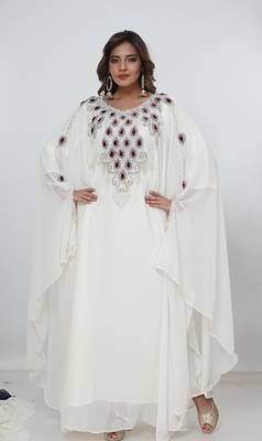 Dubai Kaftan Women Dress Long Gown Farasha Morocco Wear 1
