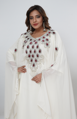 Dubai Kaftan Women Dress Long Gown Farasha Morocco Wear 3