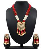 Maroon necklace-sets