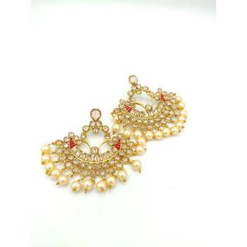 Gold Stone Chandbali 5