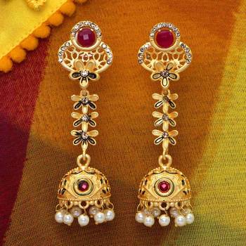 Maroon jhumkas 1