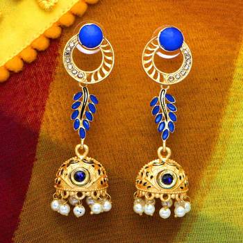 Blue jhumkas 1