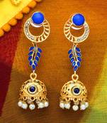 Blue jhumkas