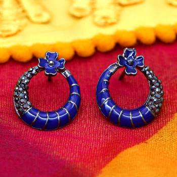 Blue studs 1