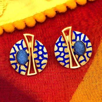 Blue studs 1