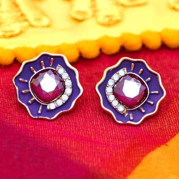 Purple studs 1