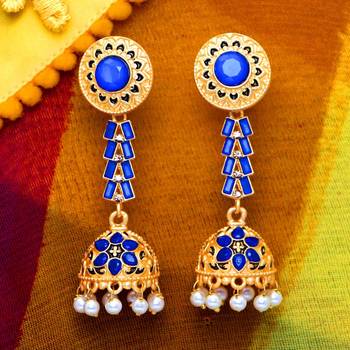 Blue jhumkas 1