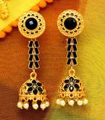 Black jhumkas