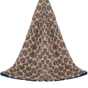 Navy-blue printed cotton salwar 4