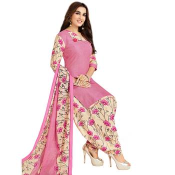 Pink printed cotton salwar 3