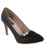 black SHOES STILETTO HEELS PUMPS