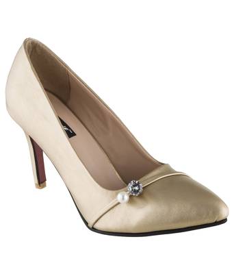 gold SHOES STILETTO HEELS PUMPS 1