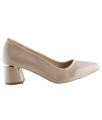 beige SHOES BLOCK HEELS PUMPS 2