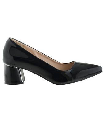 black SHOES BLOCK HEELS PUMPS 2