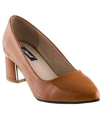orange SHOES BLOCK HEELS PUMPS 1