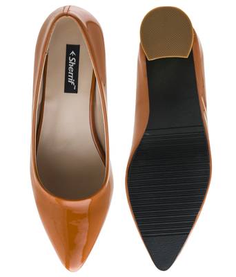 orange SHOES BLOCK HEELS PUMPS 4
