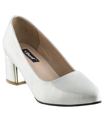 silver SHOES BLOCK HEELS PUMPS 1