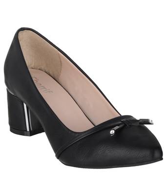 black SHOES BLOCK HEELS PUMPS 1