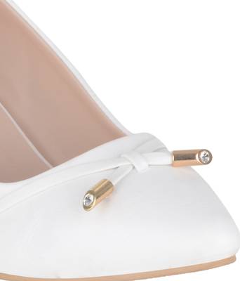 white SHOES BLOCK HEELS PUMPS 5