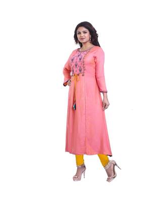 Designer pink anarkli Kurta For Women 3