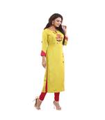 Designer green embroidered Kurta For Women