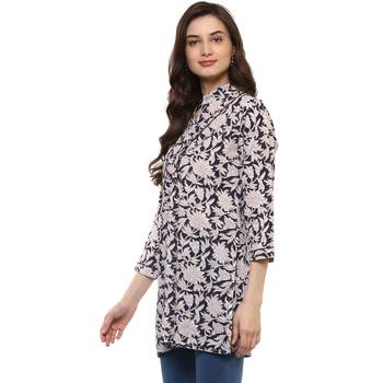 Blue Printed Cotton Tunics 4