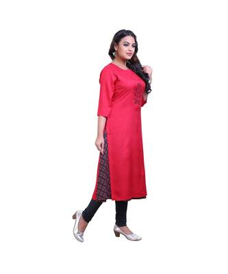 Pink Kurta with attached Jacket For Women 2
