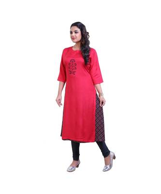 Pink Kurta with attached Jacket For Women 3