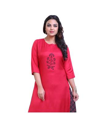 Pink Kurta with attached Jacket For Women 5