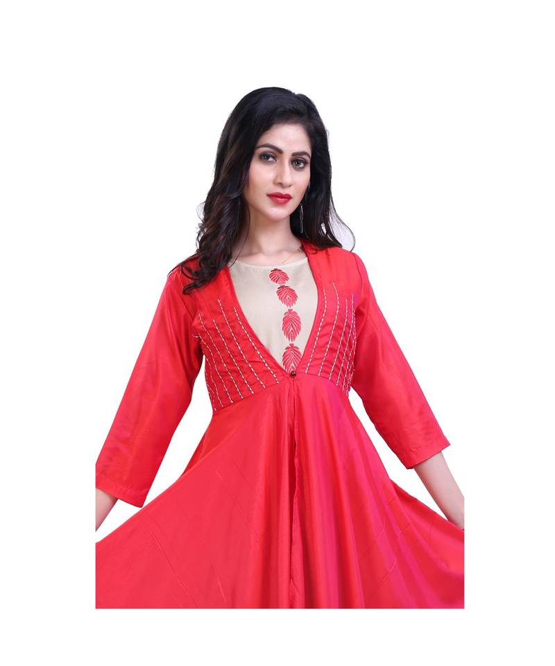 embroidered Jacket kurta For Women ZRI 3088303
