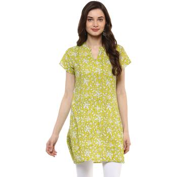 Green Printed Cotton Tunics 2
