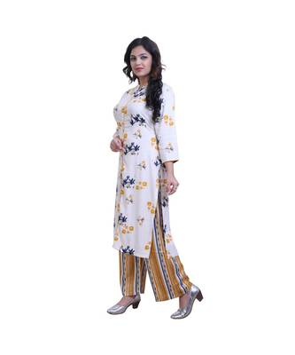 Red Kurta With Palazzo For Women 3