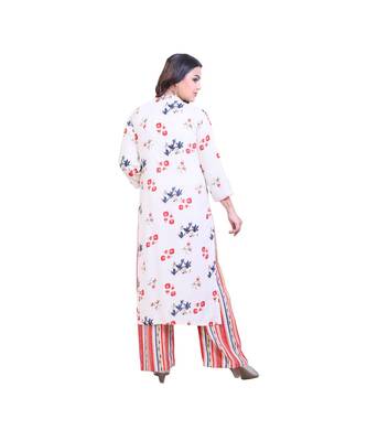 Red Kurta With Palazzo For Women 4