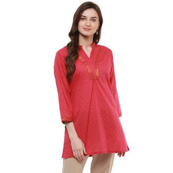 Red Printed Cotton Tunics 2