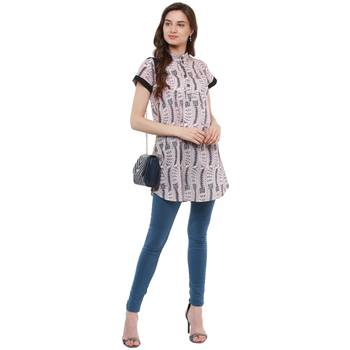 White Printed Cotton Tunics 1