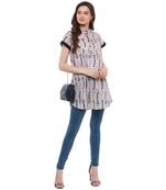 White Printed Cotton Tunics