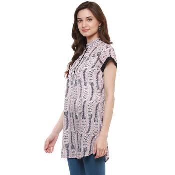 White Printed Cotton Tunics 4