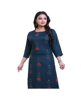 embellished kurta with palazzo For Women 5