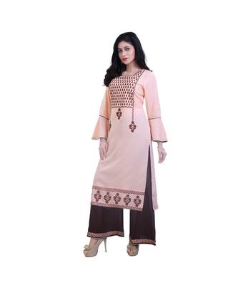 embroidered Kurta with Palazzo For Women 3