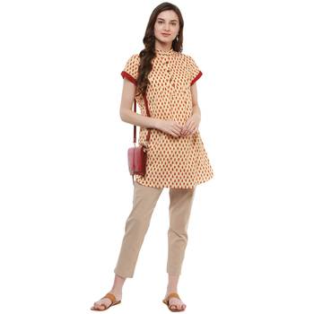 Yellow Printed Cotton Tunics 1