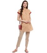 Yellow Printed Cotton Tunics