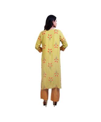 green Kurta with Palazzo For Women 3