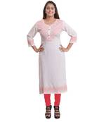 Pink Printed Kurti For Women