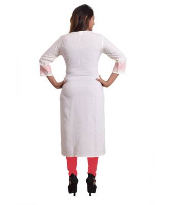 Pink Printed Kurti For Women 4