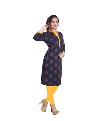 Blue Printed kurti For Women 2